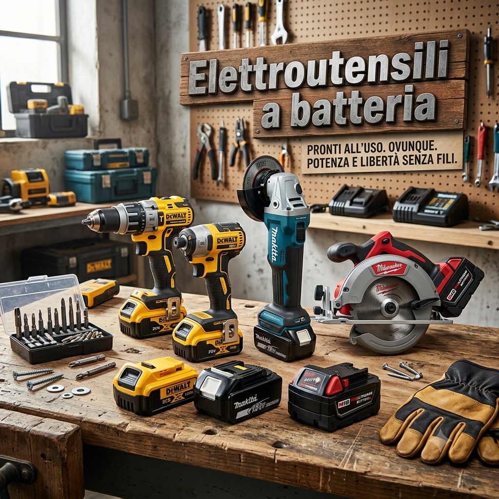 Elettroutensili a batteria Catania | Utensili cordless professionali