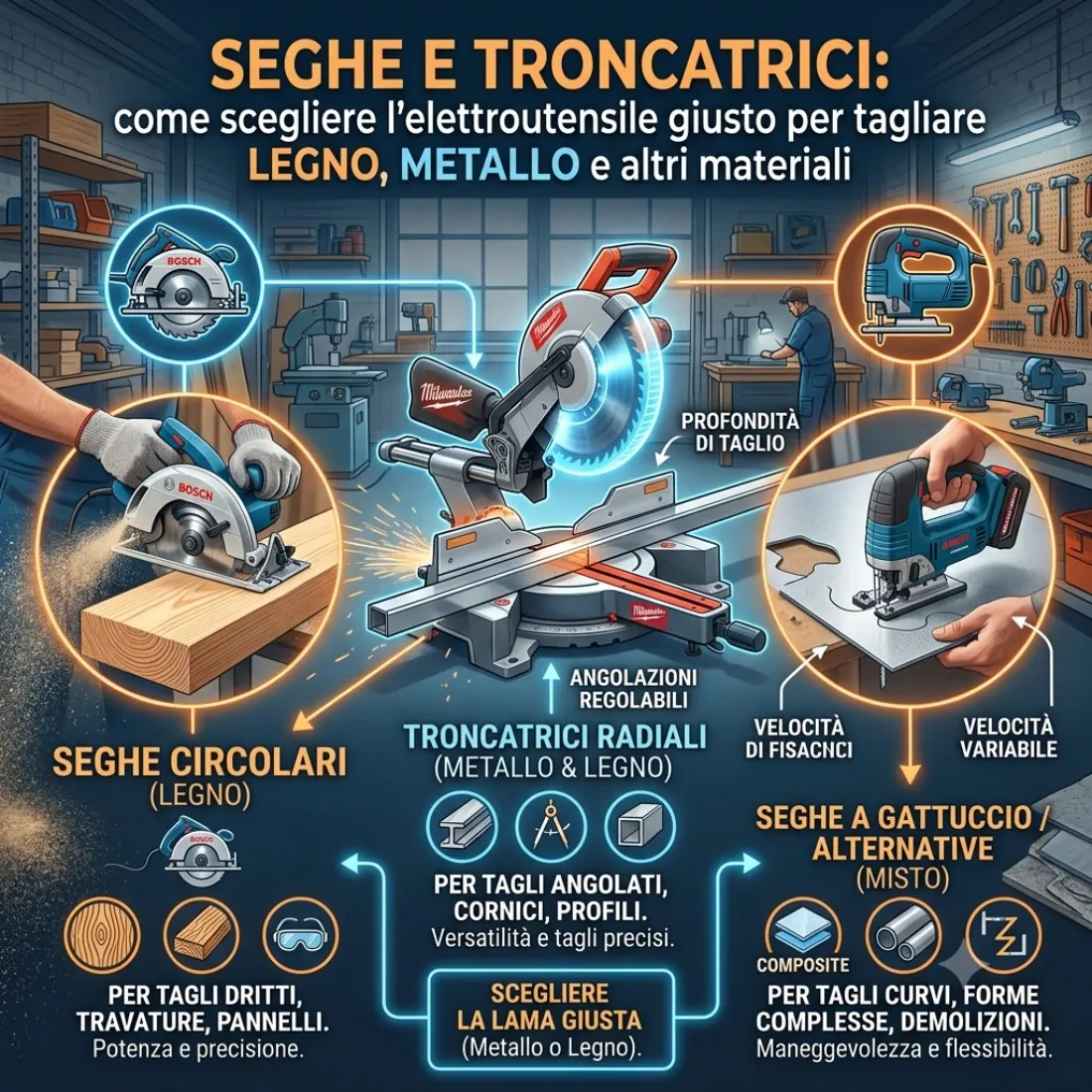 Seghe e troncatrici Catania | Utensili professionali per il taglio