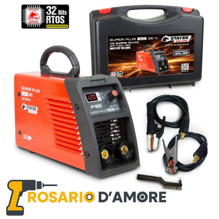 Stayer Welding SUPER PLUS 120 GE K: saldatrice inverter MMA 230V
